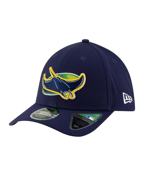 ニューエラ メンズ アクセサリー 帽子 New Era Men's Navy Tampa Bay Rays Alternate Playereplica 39THIRTY M-Crown Flex Hat Navy ネイビー|ReVida 店