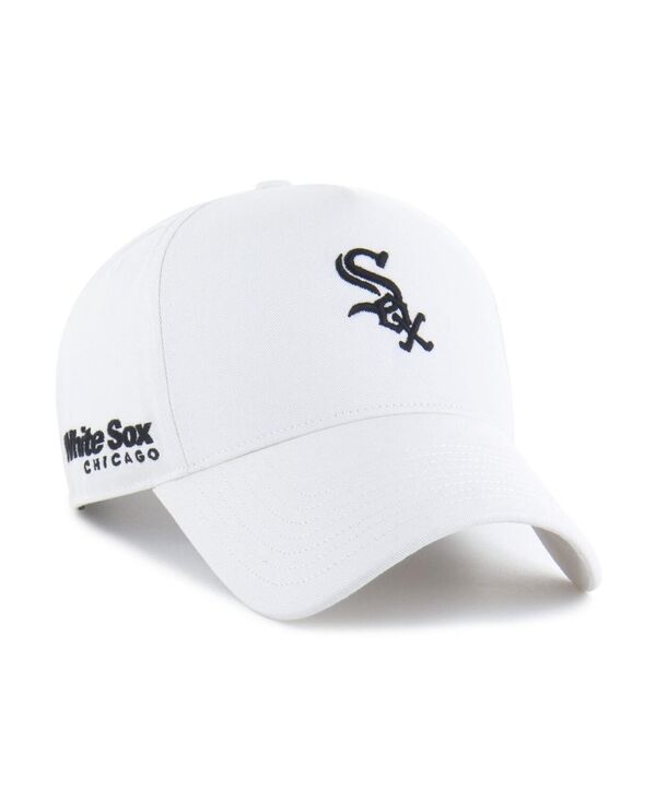 47 ブランド メンズ アクセサリー 帽子 '47 Brand Men's White Chicago White Sox Foundational Pinch Offside Adjustable Hat Cream Navy クリーム