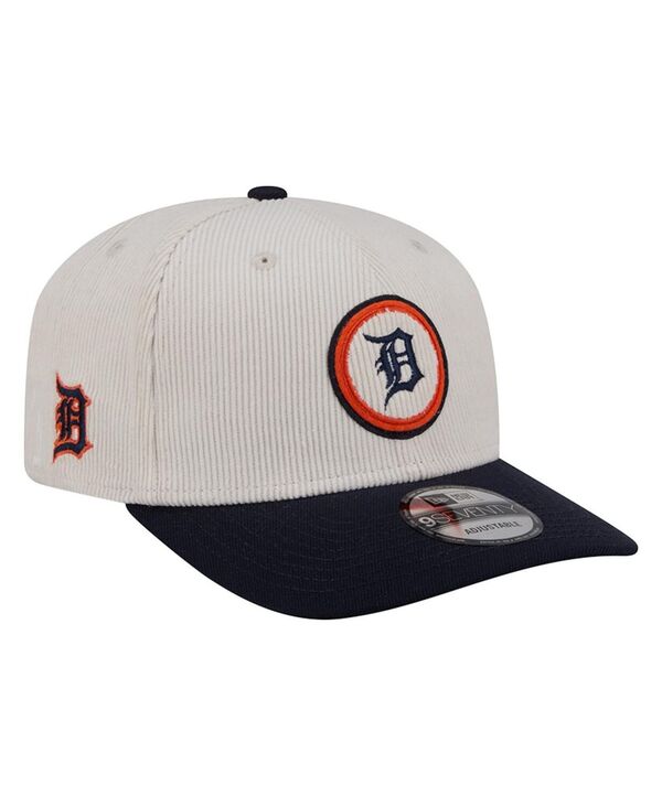 ニューエラ メンズ アクセサリー 帽子 New Era Men's Cream Detroitigers Loyal 9SEVENTY Adjustable Hat Cream Navy クリーム