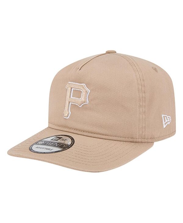 ニューエラ メンズ アクセサリー 帽子 New Era Men's Light Beige Pittsburgh Pirates Cam 19TWENTY Adjustable Hat Light Beige ベージュ|ReVida 店