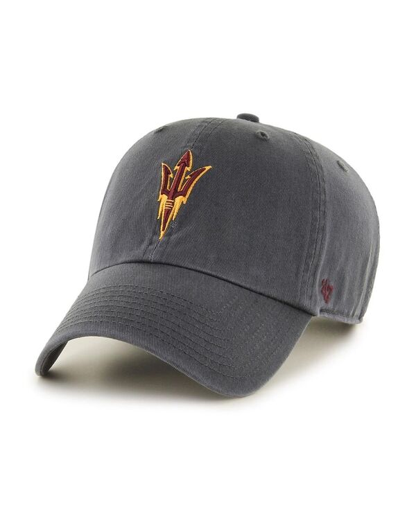 47 ブランド メンズ アクセサリー 帽子 '47 Brand Men's Charcoal Arizona State Sun Devils Clean Up Adjustable Hat Charcoal チャコール