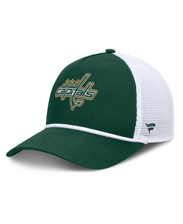 ファナティクス メンズ アクセサリー 帽子 キャップ Fanatics Men's Green/White Washington Capitals Bermuda-Frame Adjustable Hat Green White ホワイト|ReVida 店