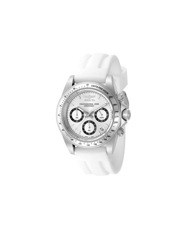 インビクタ メンズ アクセサリー 腕時計 Invicta Men 50488 Speedway Quartz VD53 Dial Watch White ホワイト