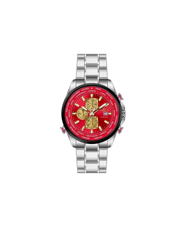 インビクタ メンズ アクセサリー 腕時計 Invicta Men's 50502 Aviator Quartz VD57 Dial Watch Steel|ReVida 店