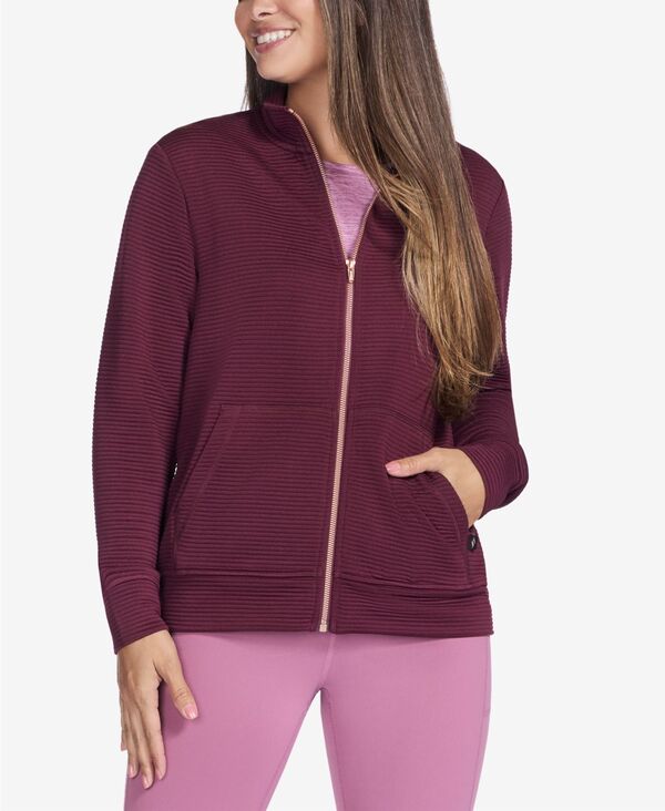 スケッチャーズ レディース アウター ジャケット・ブルゾン Skechers Women's Go-Walk Ottoman Full-Zip Jacket Fig
