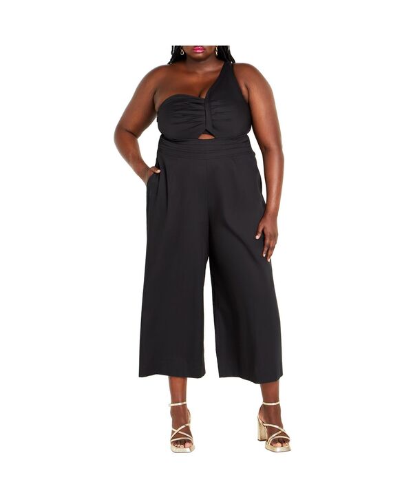 シティーシック レディース ボトムス カジュアルパンツ ジャンプスーツ CITY CHIC Women's Rebecca Jumpsuit Black ブラック