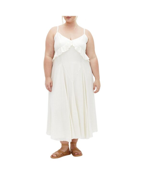 シティーシック レディース トップス ワンピース プラスサイズ マキシ CITY CHIC Plusize Clara Maxi Dress Butter