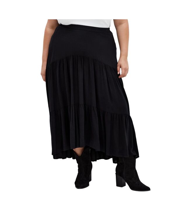 シティーシック レディース ボトムスカート CITY CHIC Women Misha Skirt Black ブラック