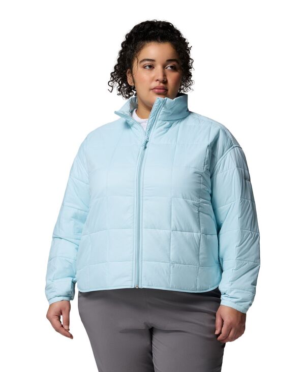 コロンビア レディース アウター ジャケット・ブルゾン プラスサイズ キルティング Columbia Plusize Lightweight Quilted Insulated Sienna Hill Jacket Marine Light｜ReVida 店