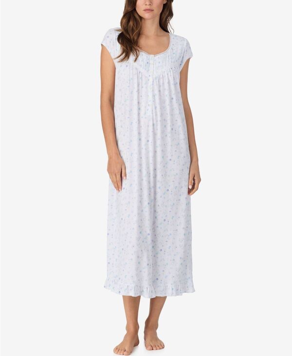 エイレーンウェスト レディース アンダーウェア ナイトウェア コットン キャップスリーブ キャップ Eileen West Women's Cotton Cap-Sleeve Ballet Nightgown Pastel Blue ブルー 15,606円