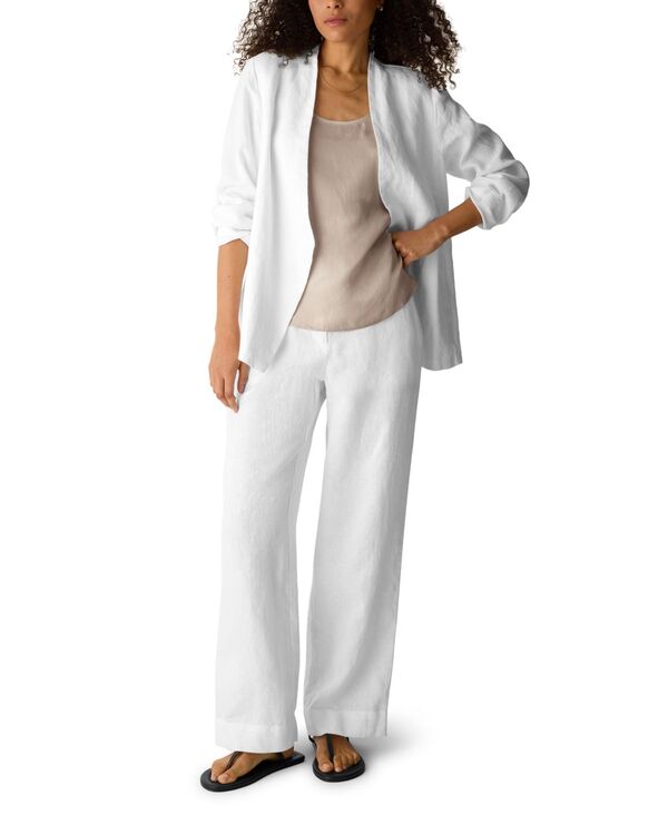 エイリーンフィッシャー レディース ボトムス カジュアルパンツ ストレート プラスサイズ Eileen Fisher Women's & Plusize Straight Leg Trousers Pants White ホワイト