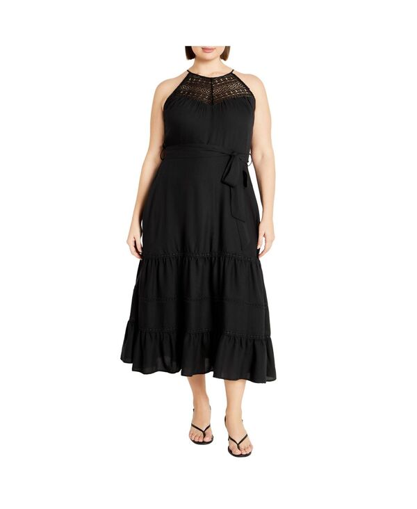 シティーシック レディース トップス ワンピース CITY CHIC Women's Alessia Dress Black ブラック 18,186円