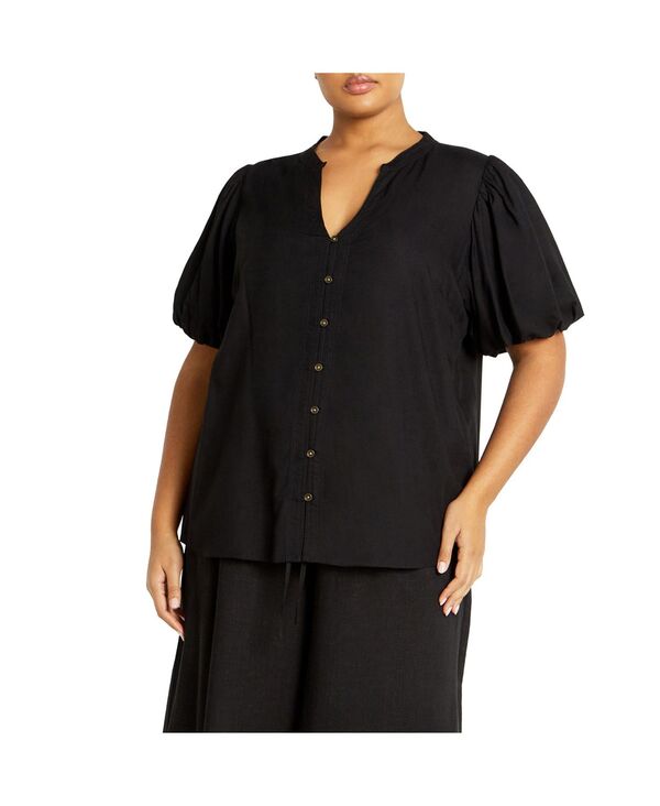 シティーシック レディース トップス シャツ CITY CHIC Women's Georgia Shirt Olive オリーブ