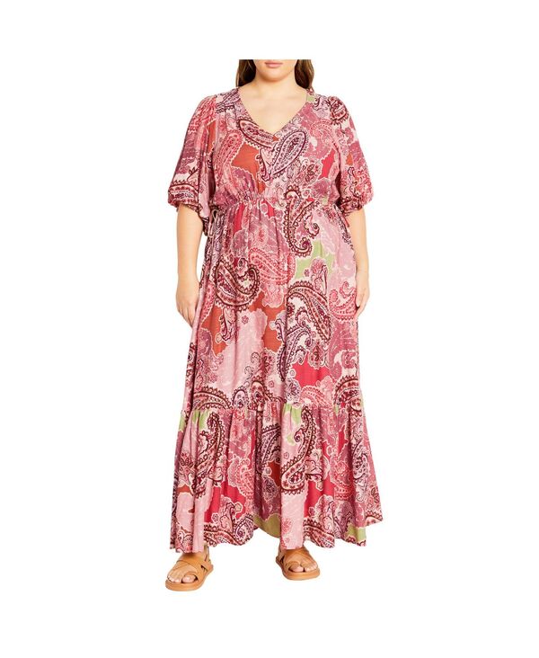 シティーシック レディース トップス ワンピース マキシ CITY CHIC Women's Flirtini Maxi Dressweething｜ReVida 店