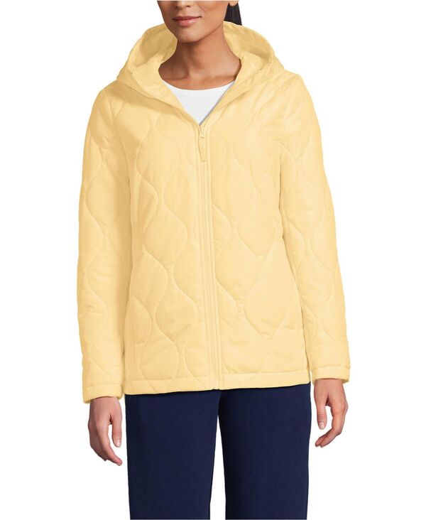 ランズエンド レディース アウター ジャケット・ブルゾン キルティング Lands' End Women's FeatherFree Quilted Insulated Jacket Pale sunbeam yellow イエロー｜ReVida 店 20,636円
