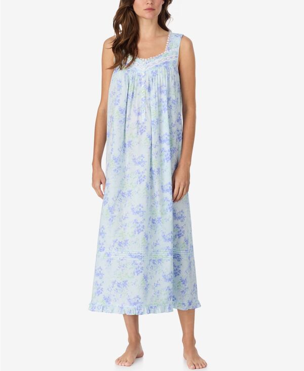 エイレーンウェスト レディース アンダーウェア ナイトウェア ノースリーブ Eileen West Women'sleeveless Long Ballet Nightgown Blue ブルー