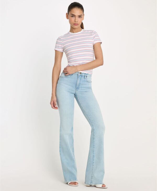 グッドアメリカン レディース ボトムス デニムパンツ ブーツカット ブーツ ジーンズ Good American Women's Classic Bootcut Jeans Indigo1275｜ReVida 店 28,656円