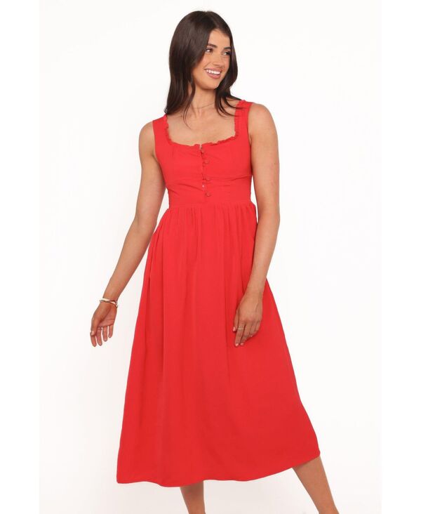 Petal and Pup レディース トップス ワンピース ミディ Petal and Pup Women's Melrose Midi Dress Red レッド