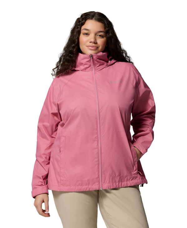 コロンビア レディース アウター ジャケット・ブルゾン プラスサイズ Columbia Pluswitchback IV Lightweight Rain Shell Jacket Rosette