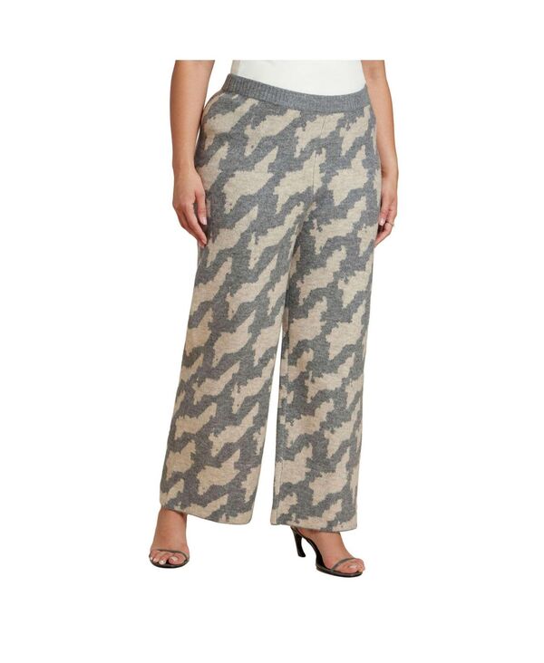 エロクイ レディース アウター ニット・セーター ELOQUII Women's Intarsia Sweater Pant Geo wave