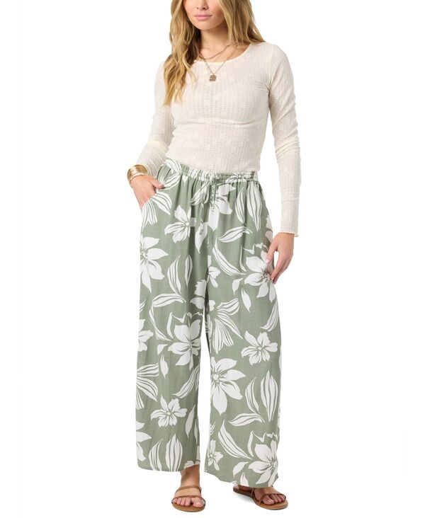 オニール レディース ボトムス 心地好いズボン下 お花柄 お花 O\u0027Neill Women\u0027s Rosalie Floral Wide-Leg Pantsea Spray レディースファッション-ボトムス