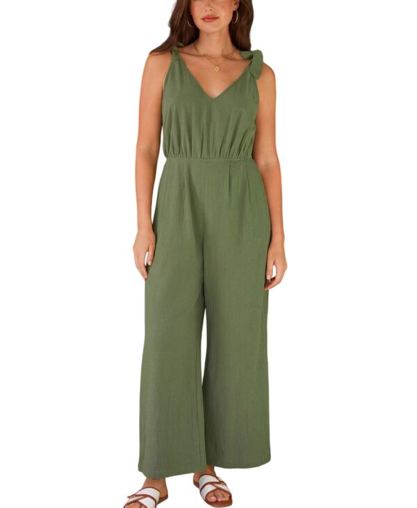 カップシー レディース トップス ジャンプスーツ Cupshe Women'steps Ahead Green Jumpsuit Dark green グリーン｜ReVida 店