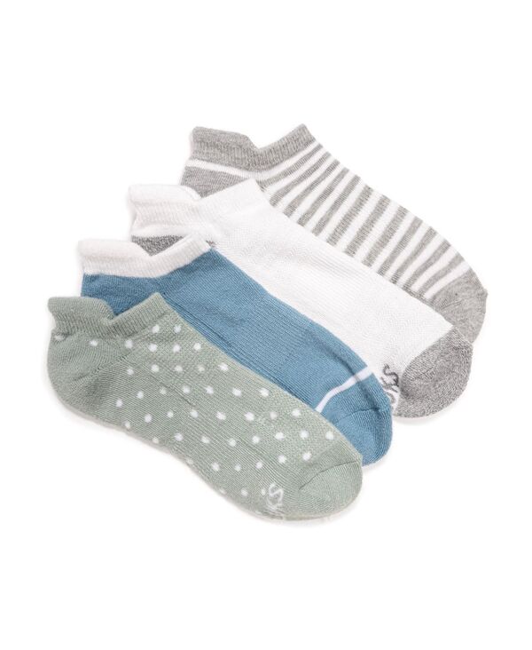 ムクルクス レディース アンダーウェア 靴下 アンクル MUK LUKS Women's Dream Step Sporty Low Cut Ankle Socks 4 Pair Pack Green グリーン