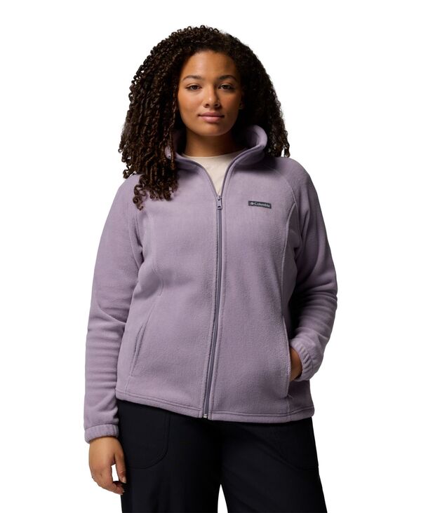 コロンビア レディース アウター ジャケット・ブルゾン プラスサイズ フリース Columbia Plusize Benton Springs Fleece Jacket Shale Purple パープル｜ReVida 店