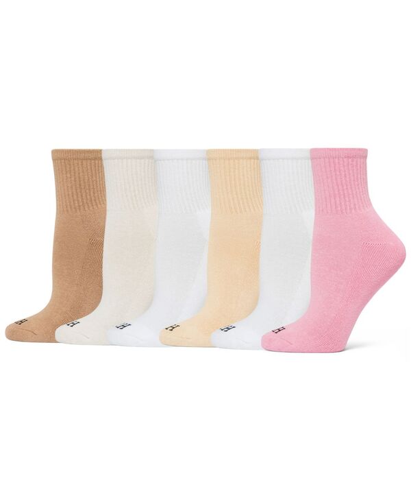 ヒュー レディース アンダーウェア 靴下 ミニ Hue Women's Mini Crew 6-Pack Socks U10227 Beauty Pack