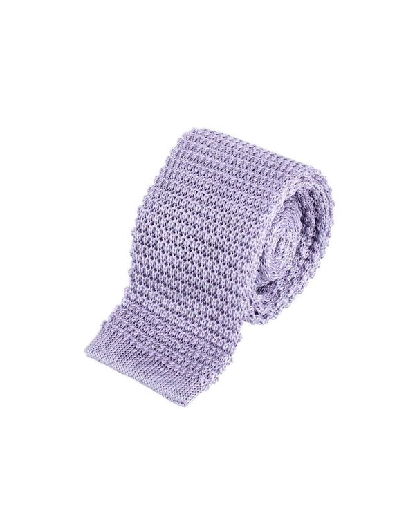 トラファルガー メンズ 添え物 タイ 絹地 編み物 Trafalgar Men\u0027s Zion Knit Silk Solid Colored Necktie Lilac 紫はしどい