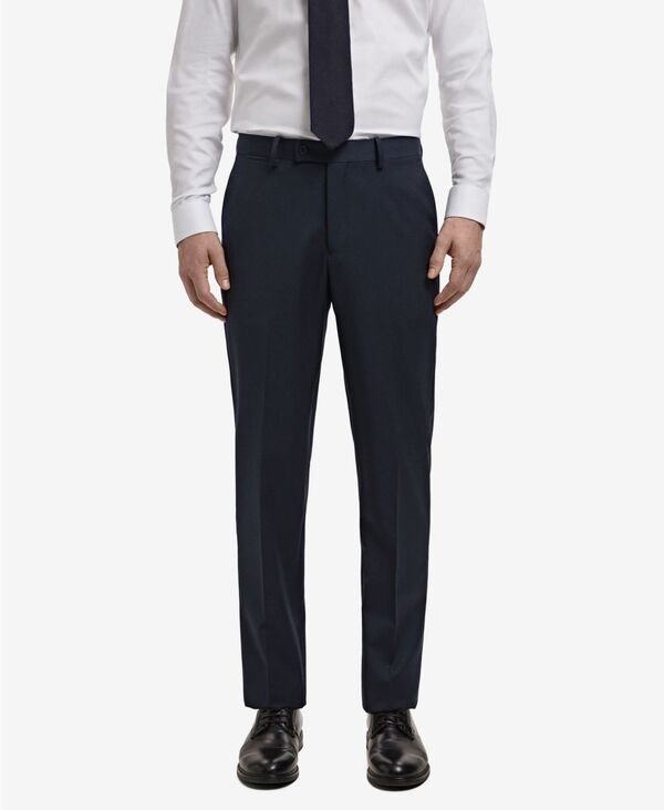 マンゴ メンズ ボトムス カジュアルパンツ ウール MANGO Men\'s Turin Wool Suit Pants Navy ネイビー|ReVida 店