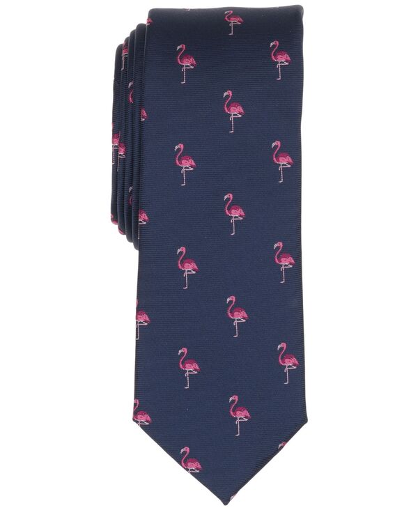バースリー メンズ アクセサリー ネクタイ Bar III Men'standing Flamingo Solid Tie Navy ネイビー|ReVida 店