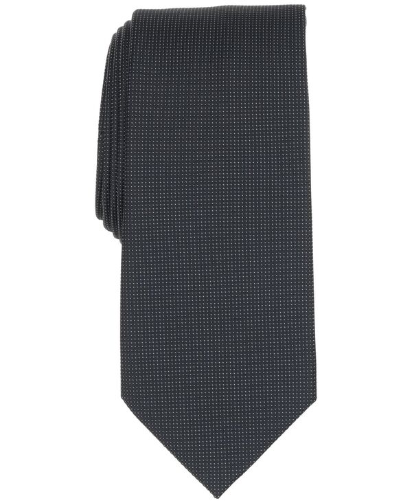 クラブルーム メンズ アクセサリー ネクタイ Club Roomen's Classic Solid Pattern Tie Black ブラック｜ReVida 店