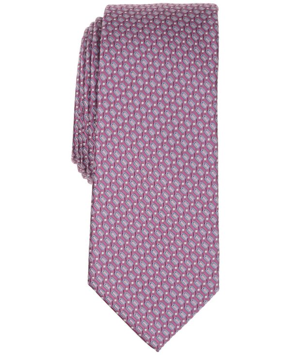 アルファニ メンズ アクセサリー ネクタイ Alfani Men's Renato Geometric Pattern Slim Tie Pink ピンク｜ReVida 店