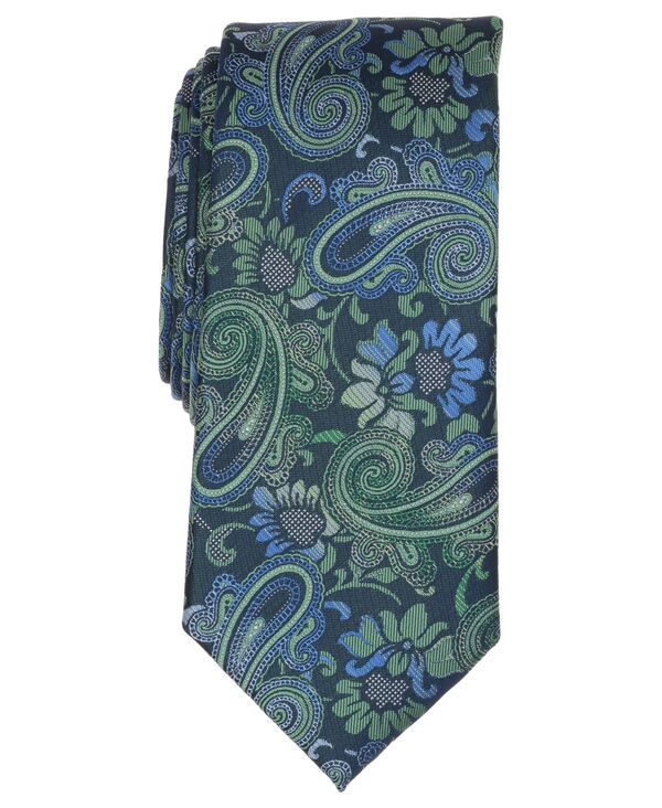 ペリーエリス メンズ アクセサリー ネクタイ Perry Ellis Men's Moreno Paisley Tie Green グリーン｜ReVida 店