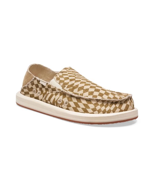 サヌーク メンズ シューズ スリッポン・ローファー Sanuk Men's Donny Novelty Loafers with textile upper material - Loafersan diego check チェック|ReVida 店