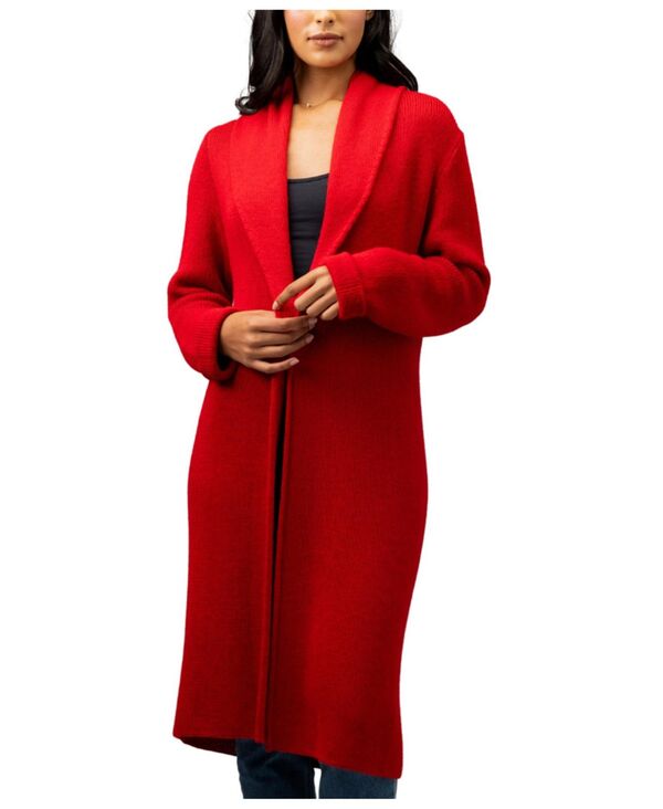 シンプリーナチュラル レディース アウター コート Simply Natural Nina Long Alpaca Coat Red レッド|ReVida 店