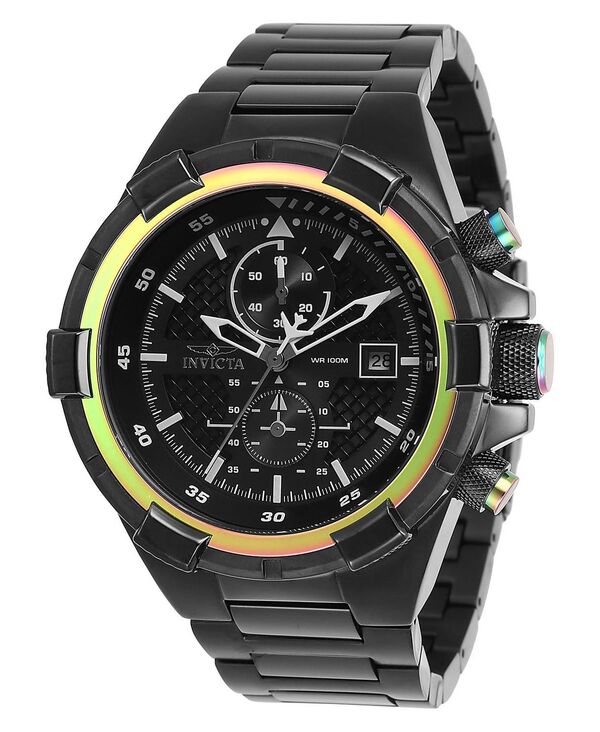 インビクタ メンズ 佩び物 ウォッチ Invicta Men\u0027s 28131 Aviator Quartz Chronograph Black Dial Watch Black 黒いこと