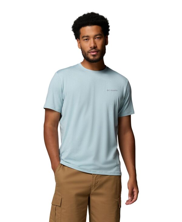 コロンビア メンズ トップス Tシャツ 半袖 ロゴ Columbia Men's Parsons Point Short-Sleeve Logo T-Shirt Marine Light Heather ヘザー|ReVida 店
