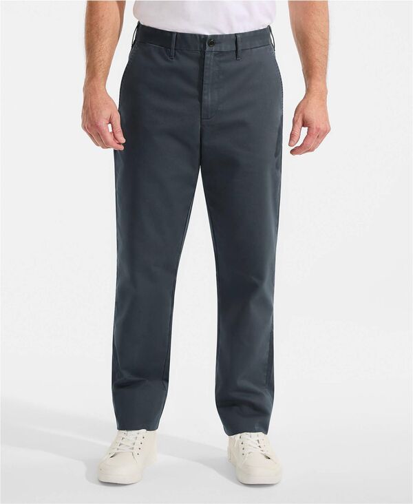 ランズエンド メンズ ボトムス カジュアルパンツ Lands' End Men's Travel Kit Classic Fit Chino Pant Steel gray グレー｜ReVida 店