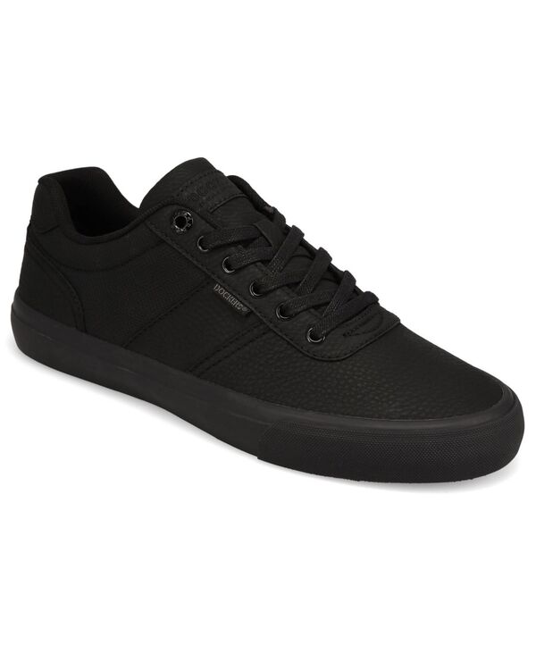 ドッカーズ メンズ シューズ スニーカー スピード競技 Dockers Men\u0027s Hobbs Wax Lace-Up Sneakers Black 黒いこと