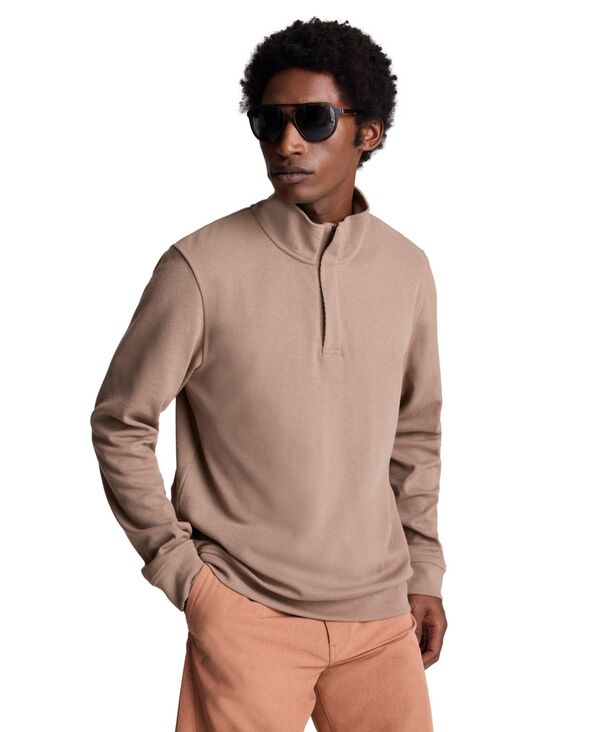ケネスコール メンズ アウター 編み物・スウェーター ハーフジップ Kenneth Cole Men\u0027stand Collar Quarter Zip Sweater Dark Biege