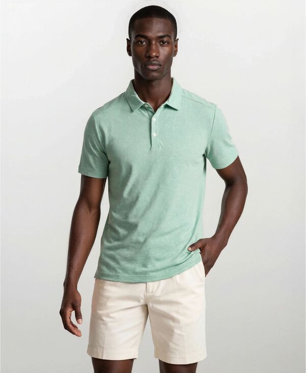 ビンテージ 1946 メンズ トップス ポロシャツ 半袖 Vintage 1946 Men's Performance Short-Sleeve Polo Shirt Dusty Green グリーン｜ReVida 店