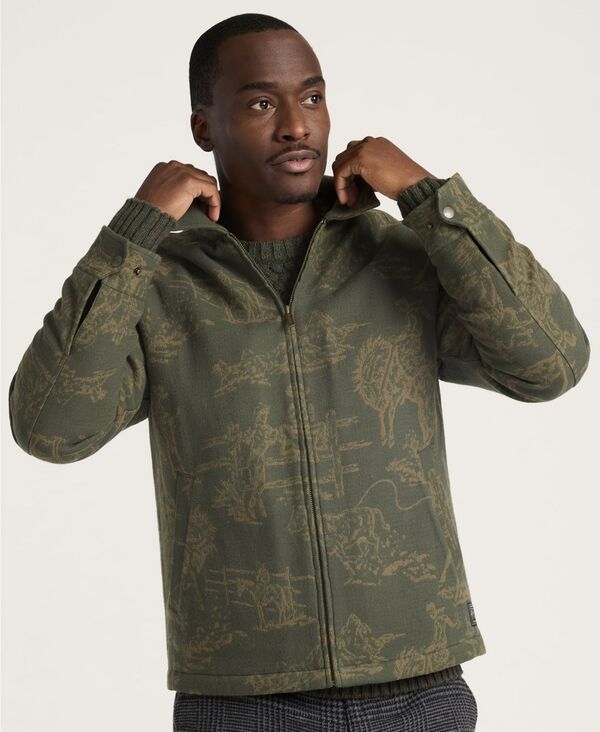ペンドルトン メンズ アウター 上衣・上衣 キルティング Pendleton Men\u0027s Quilted Chamois Work Trucker Jacket Wild Lands