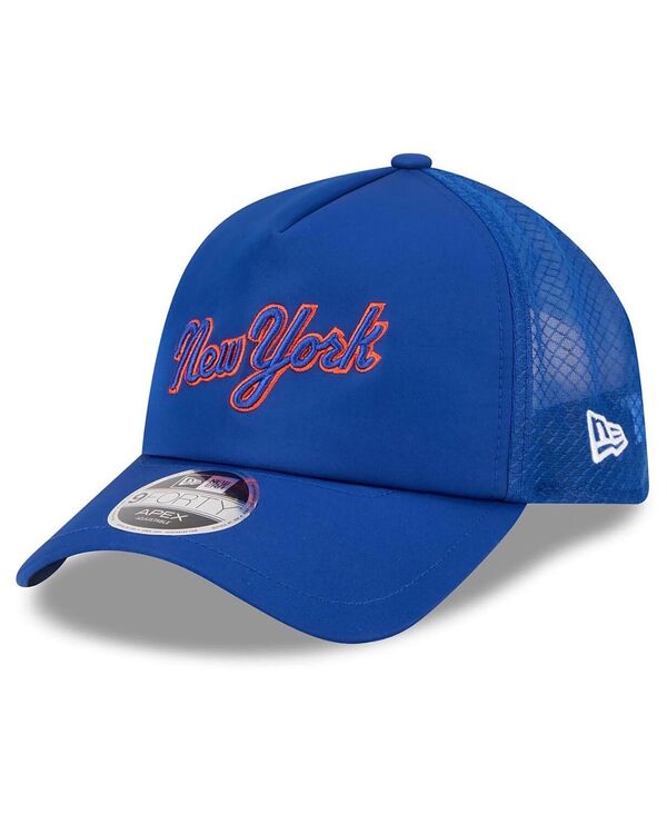 ニューエラ メンズ アクセサリー 帽子 New Era Men's Royal New York Mets 2026 Batting Practice Apex 9FORTY Adjustable Trucker Hat Royal|ReVida 店