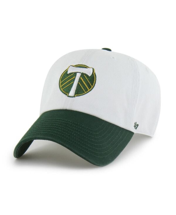 47 ブランド メンズ アクセサリー 帽子 '47 Brand Men's White Portland Timbers Two-Tone Clean Up Adjustable Hat White ホワイト|ReVida 店