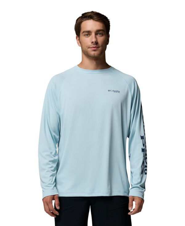 コロンビア メンズ トップス Tシャツ 長袖 Columbia Men's Quick Dry Long-Sleeve T-Shirt Marine Light/Nocturnalogo｜ReVida 店 8,985円