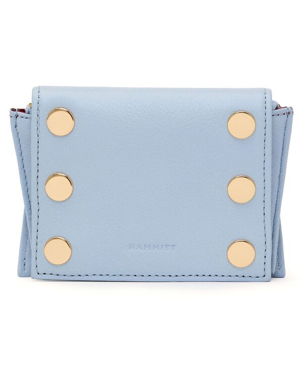 ハミット レディース 付属品 紙入れ なめし革 Hammitt Allen Leather Wallet Aqua アクア