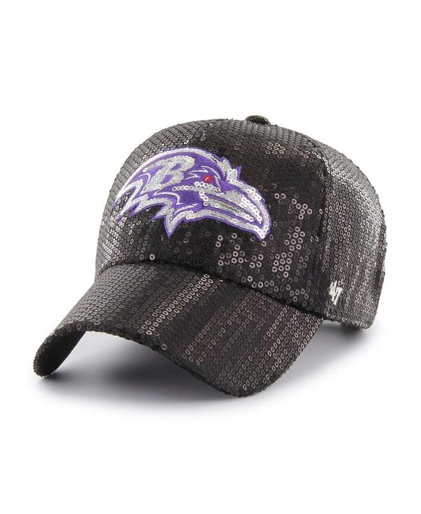 47 ブランド レディース アクセサリー 帽子 '47 Brand Women's Black Baltimore Ravens Dazzle Clean Up Adjustable Hat Black ブラック|ReVida 店