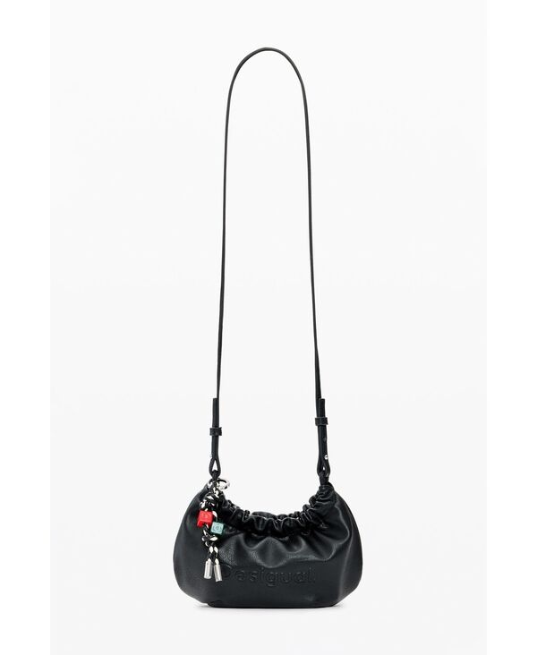 デジグアル レディース 付属物 札入れ Desigual Women\u0027small crossbody charms wallet Black 黒いこと レディース財布-バッグ・小物・ブランド雑貨